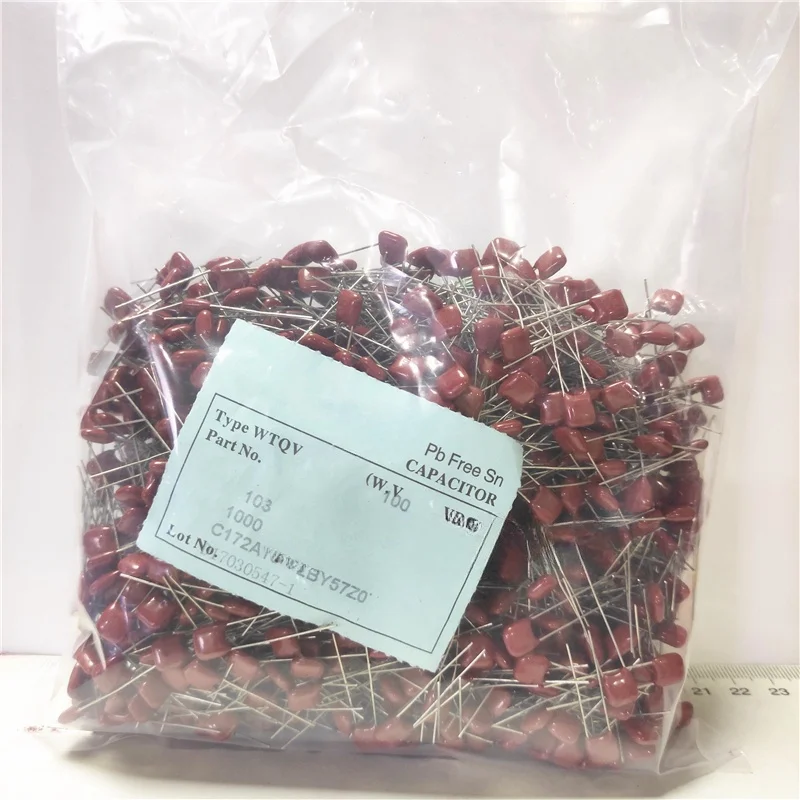 

1 Pack CBB Polypropylene Film Capacitor 100V 250V 400V 450V 630V 1600V 2000V 102J 103J 104J 105J 223J 224J 225J 334J 474J 475J