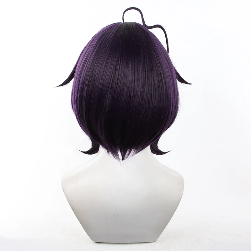 Hiiragi Utena Cosplay Wig Anime Gushing Over Magical Girls Short Purple Heat Resistant Synthetic Hair Costume Role Play Wigs