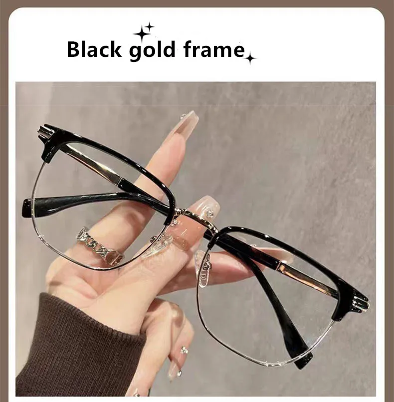2026 Neue Unisex-Lesebrille: Vielseitige, modische Anti-Blaulicht-Brille mit Augenbrauenrahmen, 1 Stück – Detail 14