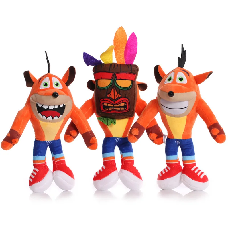 

Crash Bandicoot Crash Wolf Crazy Trilogy Collection Plush Toys Halloween Dolls Children's Birthday Holiday Gifts