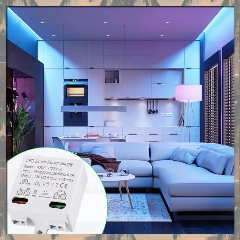 محول LED جديد A70U 12 فولت/تيار مستمر، محول صغير 0-10 وات، محرك إمداد الطاقة، محول إلكتروني لأضواء LED 12 فولت وإضاءة LED