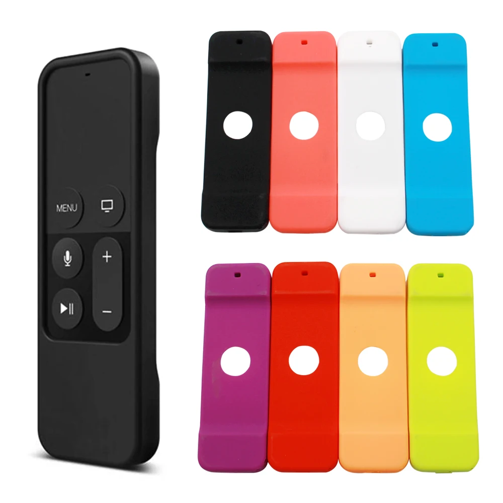 Remote Control Protective Case Household Colorful Anti-Slip Waterproof Silicone Protector Cover for Apple TV 4 Remote Control