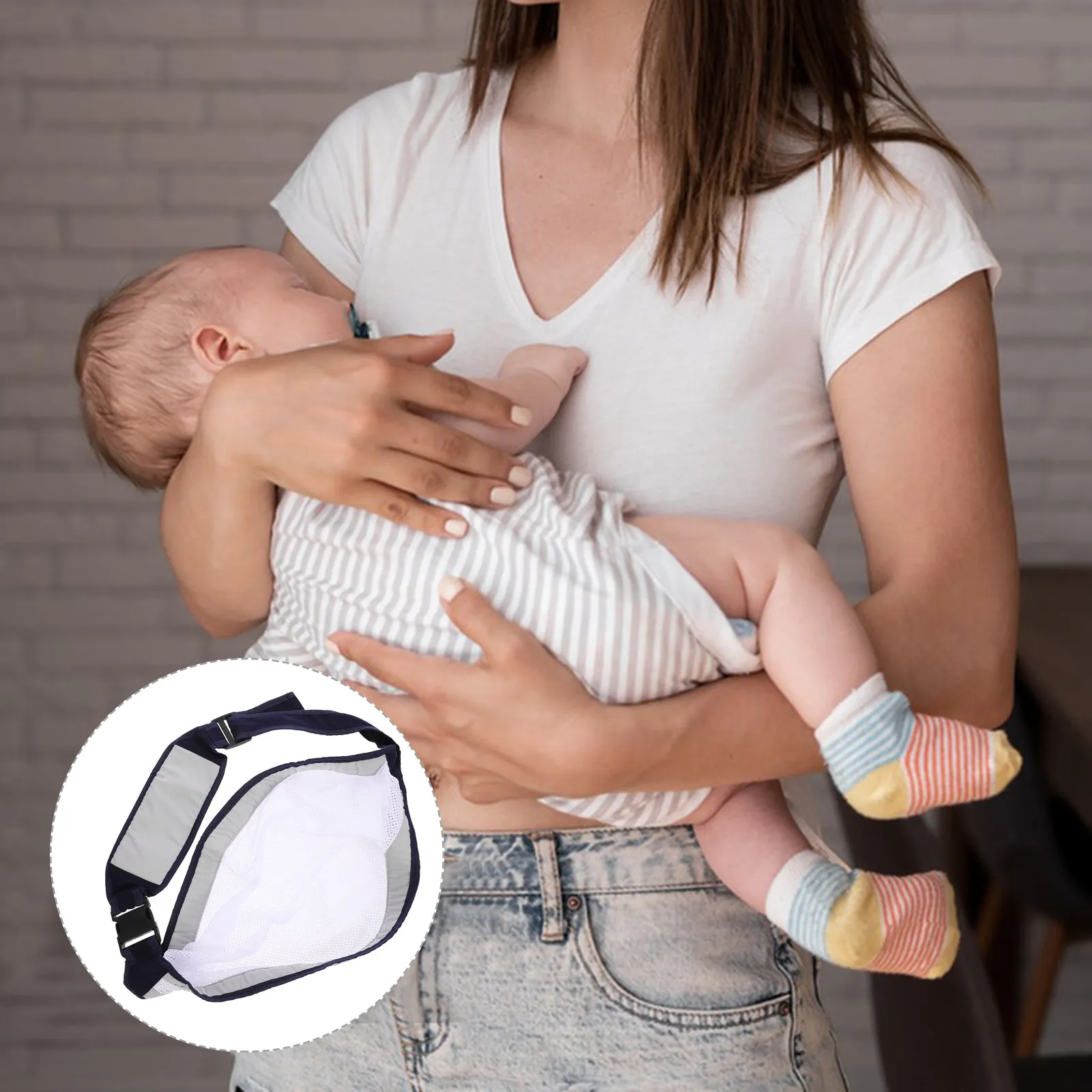 

Multifunctional Baby Carrier Breathable Mesh Infant Front Carrier for Outdoor Travel Shopping Newborn to Toddler Lightweight
