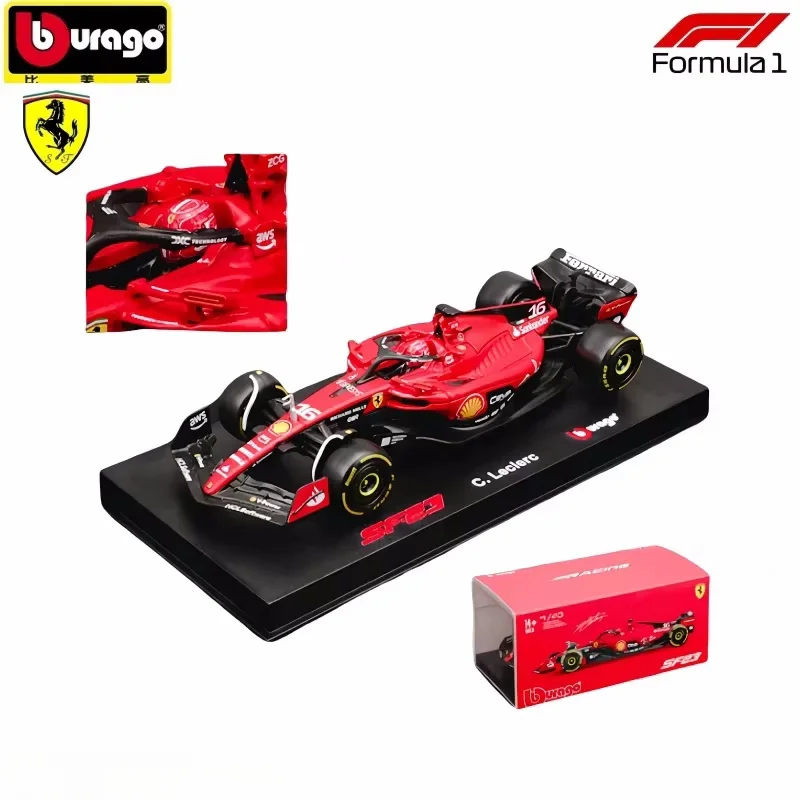 2024 New Hot Bburago F1 1:43 Ferrari SF24 Aston Martin AMR23 Red Bull Racing RB20 Alloy Miniature Diecast Car Model F1 Toy Gifts