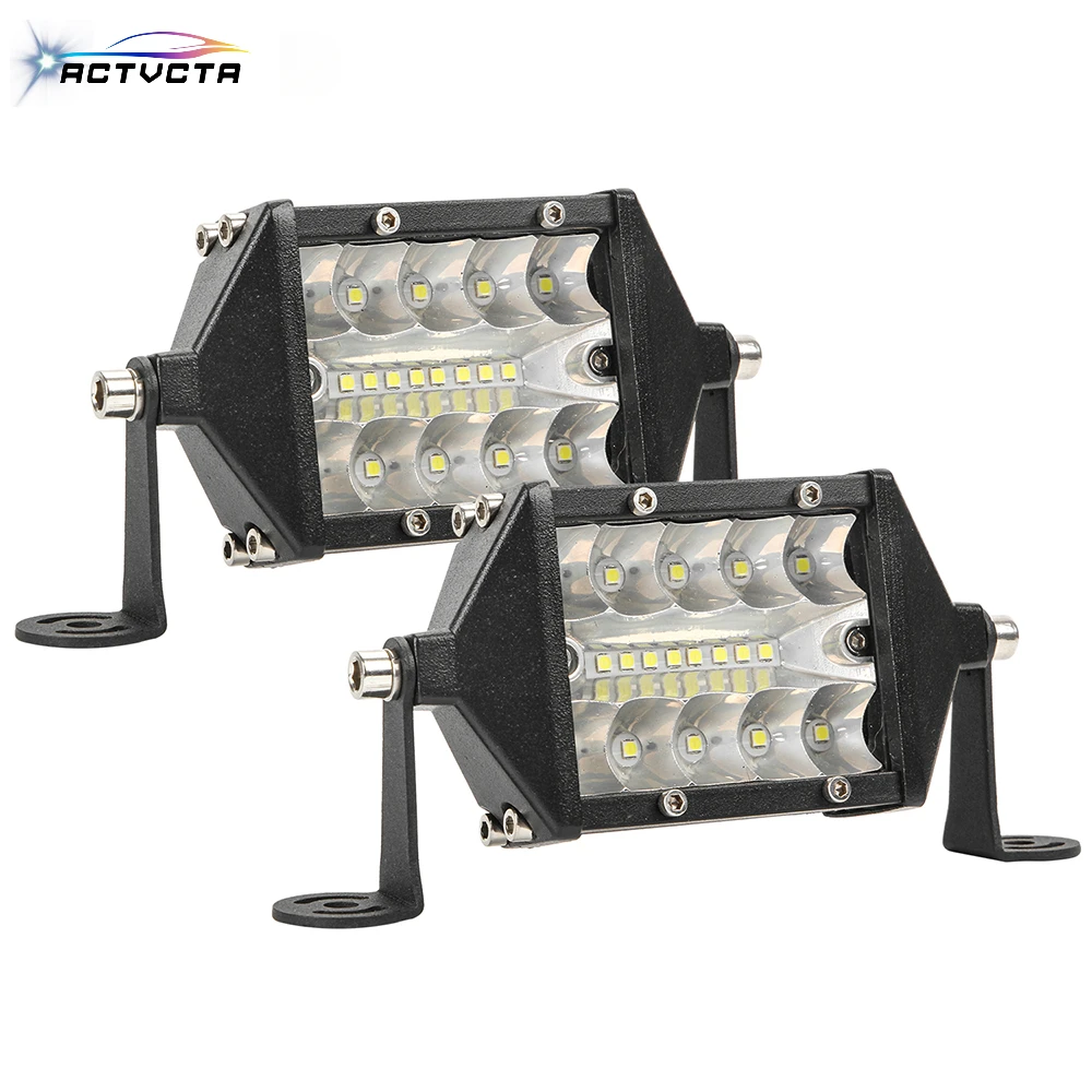 ACTVTCA  5 Inch Three Side Light LED Work Light 120W Wide Pressure 9-30V 15000LM 6000K Suitable for Trucks, Off-road Vehicles