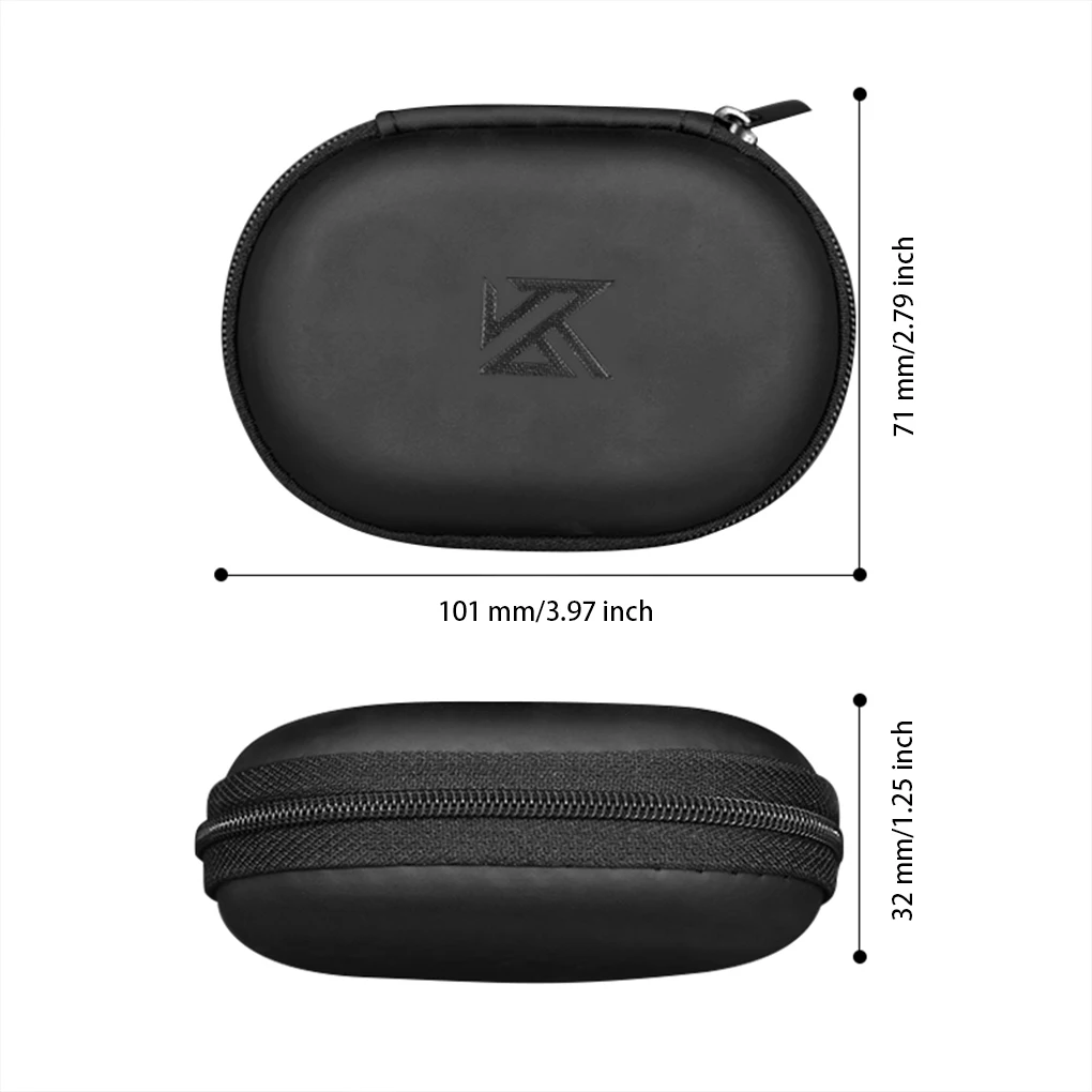 5/10pcs KZ Earphones Case Oval Shape Storage Box Bag Portable Pocket Dust Proof Protection Holder Headset Spare Accessories