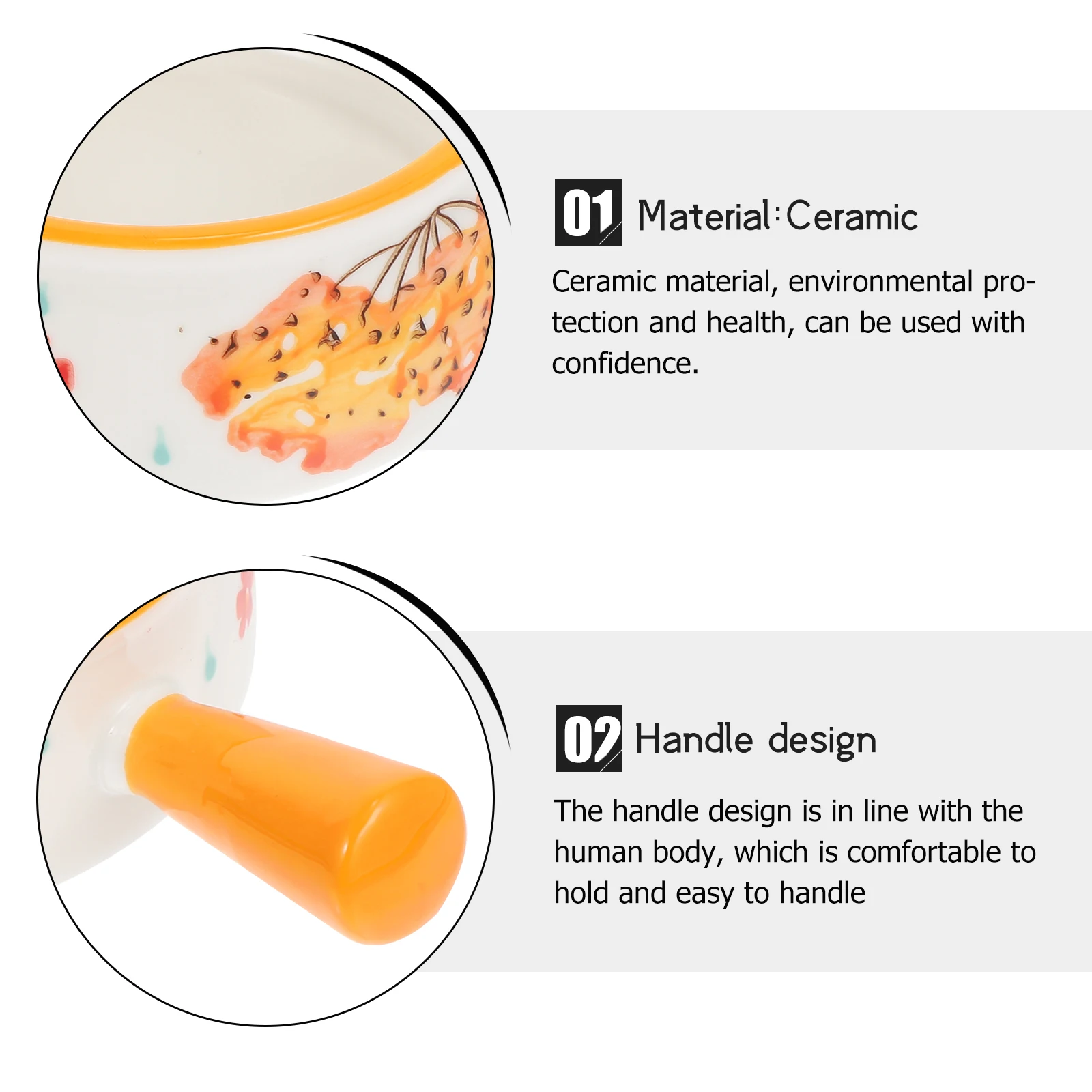 

1Pcs Flat Bottom Ceramic Milk Pot Multi-Functional Kitchen Cookware Easy to Hold Noodle Pot Coffee Maker Nonstick Saucepan