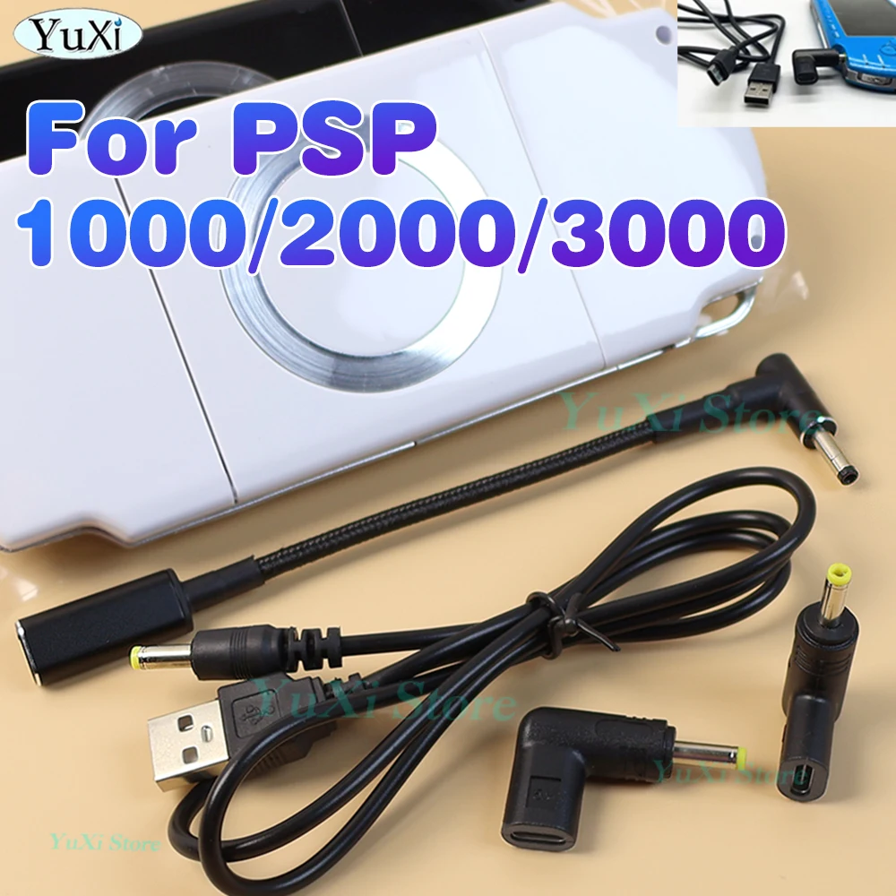 

USB Charging Cable 5V USB to DC Power Charge Cord for PSP 1000 2000 3000 Type-C Convert Adapter Mini USB Data Transfer Cable