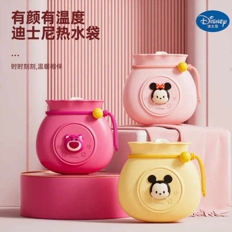 

Мультяшная Микки Маус и Минни Маус Disney Lotso, милая Силиконовая Водонепроницаемая термостойкая Подарочная сумка для теплой воды с защитой от ожогов