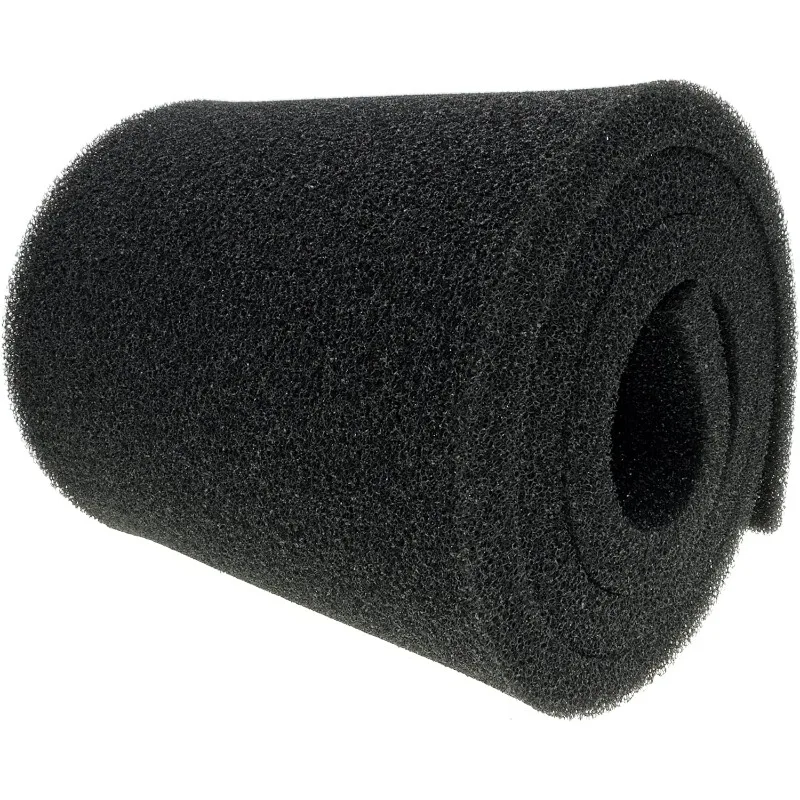 Tela Filtrante de Biocoton Multitamaño, Material de Biofiltración Engrosado de Alta Densidad para Purificación de Estanques de Peces, Almohadilla Filtrante Negra