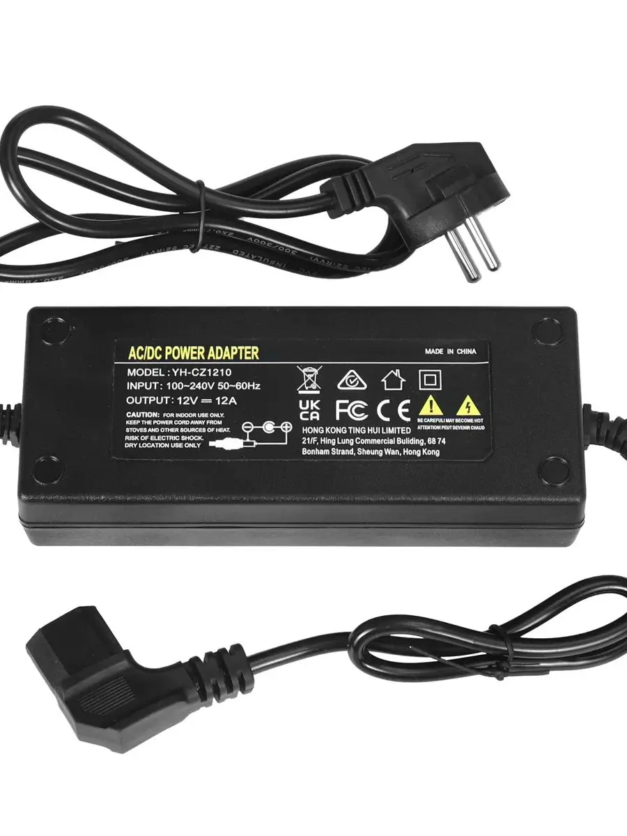 Adaptateur de chauffage Diesel 12V 12a, cordon d'alimentation AC110V-240V à DC, prise EU/UK/US