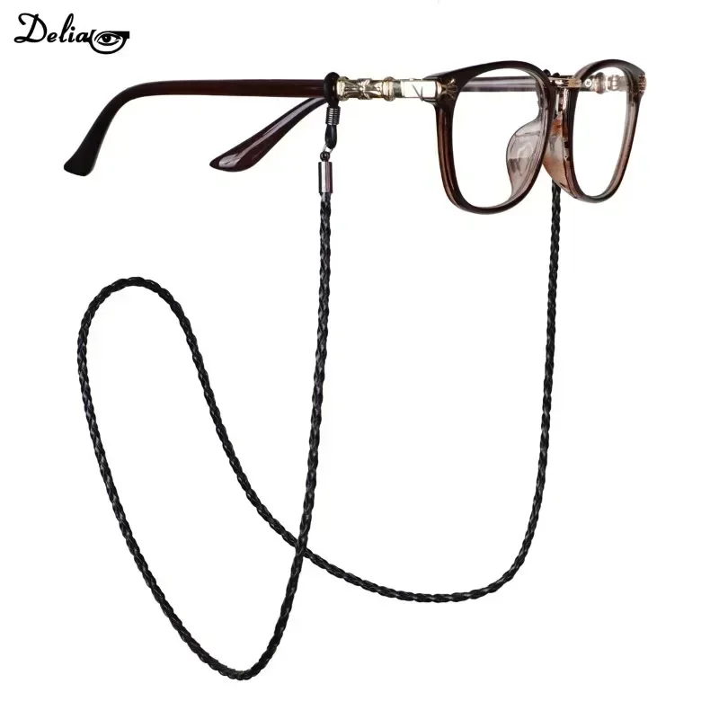 Thick Twist Sunglasses Leather Rope Chain Multicolor Reading Glasses Chain Outdoor Sports Non-slip Eyeglass Accessories 2024New