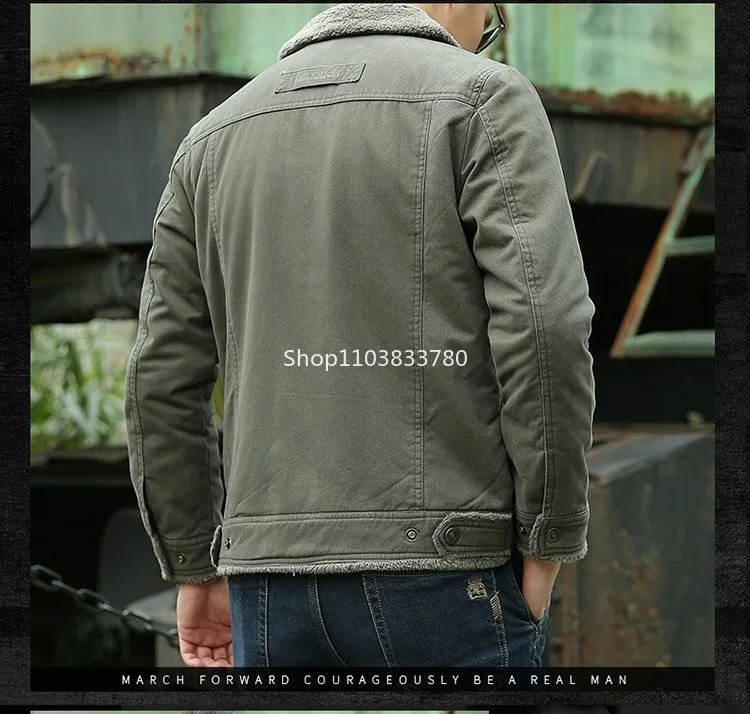 Motorcycle Men's Winter Parkas Outdoor Jacket Thicken Fleece Warm Windbreaker Jackets Climb Men Thick Coat Climbing Male Outwear