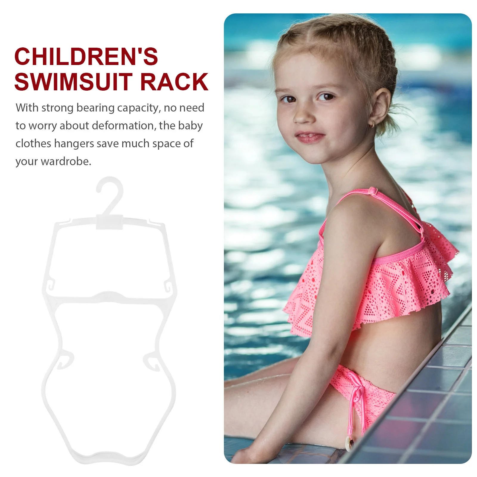 

5Pcs Clothes Hangers Plastic Closet Organizer Non-Slip Clothes Drying Racks Swimwear Hangers