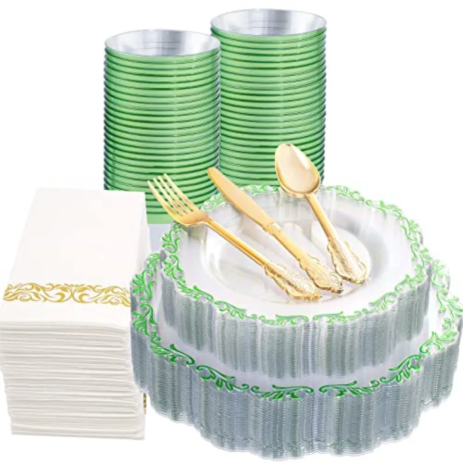 175PCS Green Plasti…