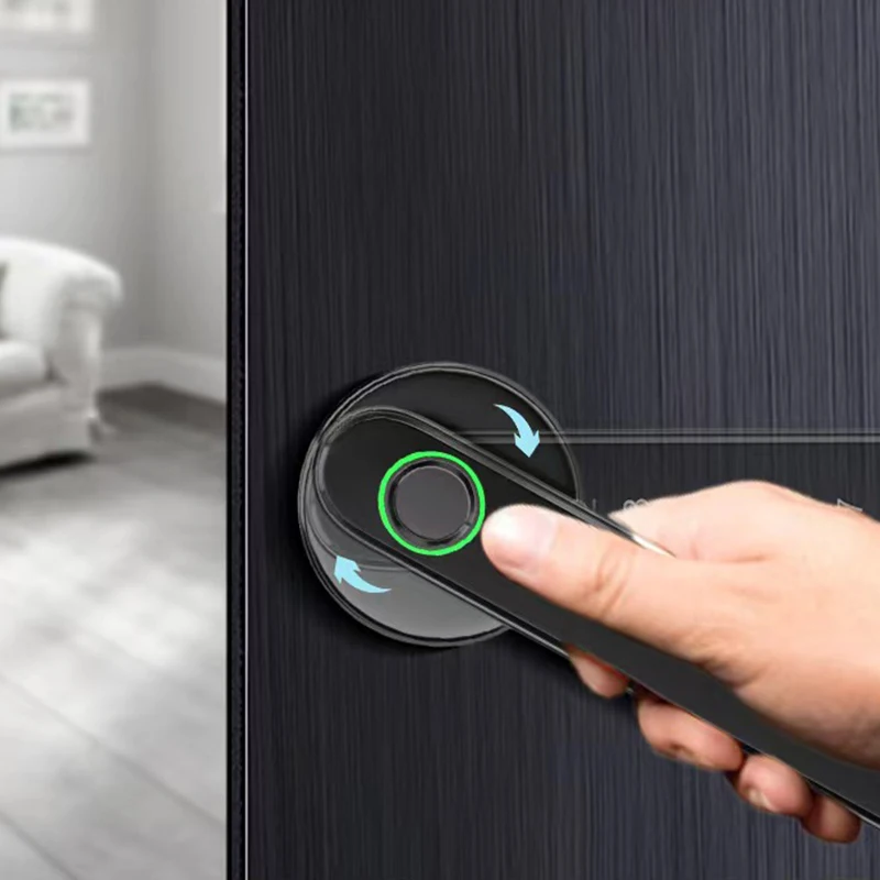 New Design Handle Digital Safe Door Smart Hotel Door Electronic Lock System with Fingerprint