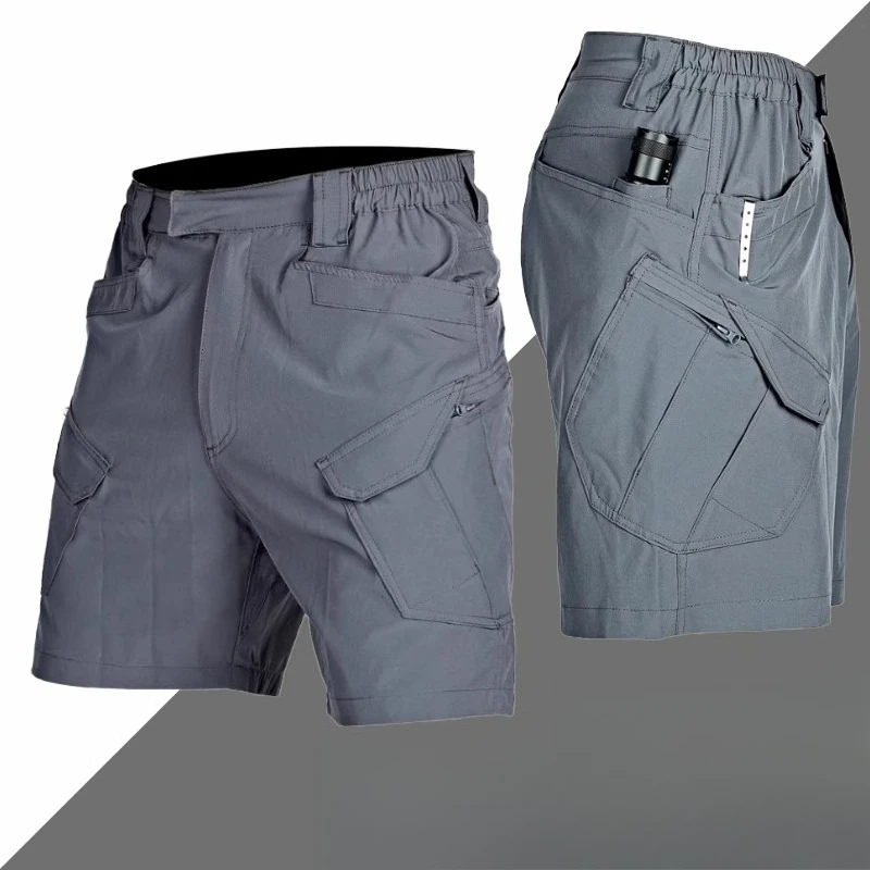 

Мужские шорты для активного отдыха - прочные шорты с множеством карманов для повседневного использования, бега, велоспорта, рыбалки, тактические шорты