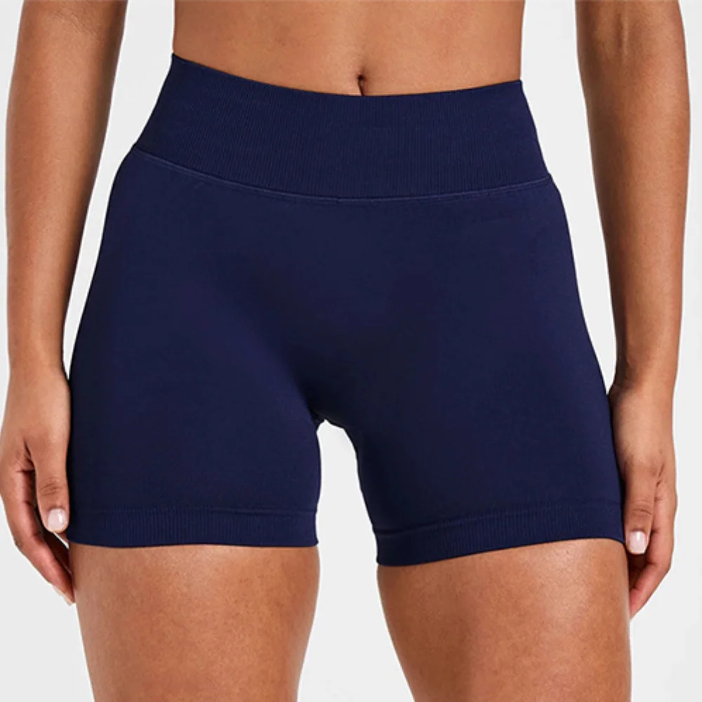 Womens Seamless High Waist Push Up Yoga Fitness Running Workout Gym Cycling Sports Shorts Tights Leggings Slim Butt Lift Shorts