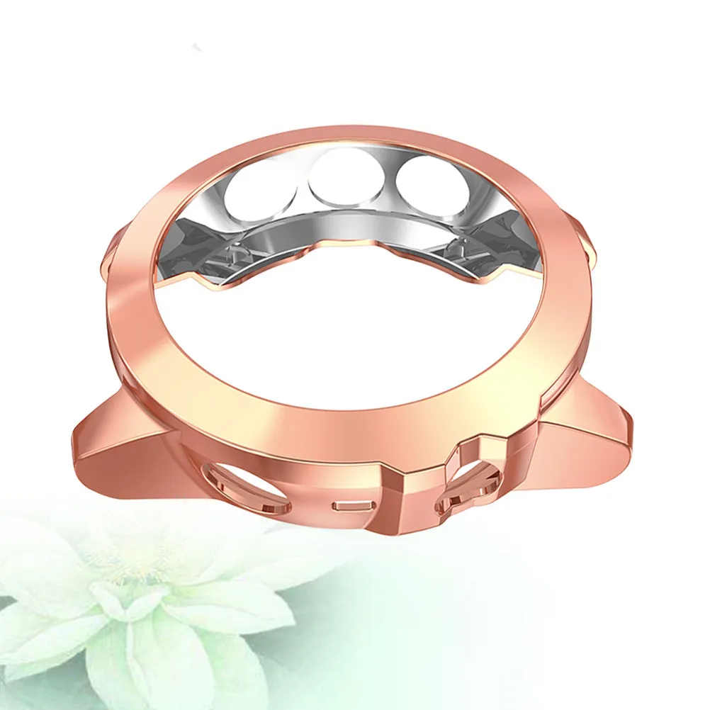

1Pcs Rose Gold Electroplated Protective Watch Case for 5X Full Coverage Tpu Cover Dust Scratch Drop Proof Elegant