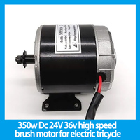 DC 24V 36v 350w high speed brush motor ,brush motor for electric tricycle, Electric Scooter motor, MY1016