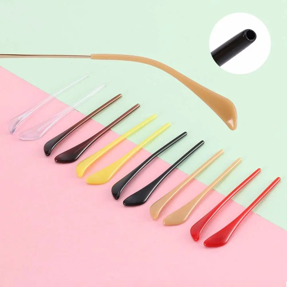 ปลอกกันลื่นคุณภาพสูงสำหรับขาแว่นกันแดด 1 คู่ พร้อมหูเกี่ยวและปลอกครอบขาแว่น