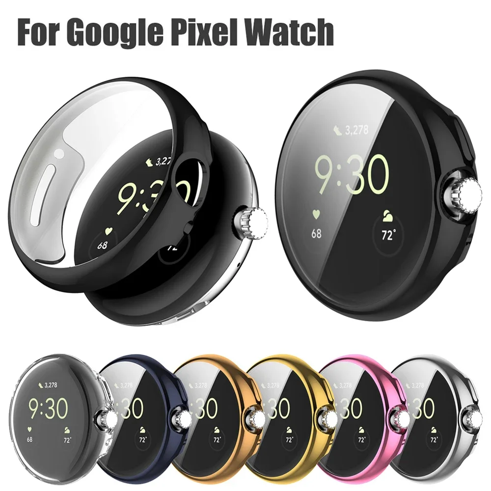 TPU Cover For Google Pixel Watch Band Protective Case Full Soft Protector Clear TPU Screen For Pixel Watch 2022 Accessories