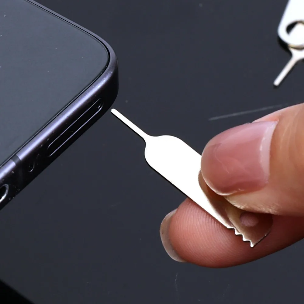 المعادن إخراج بطاقة Sim صينية متعددة أدوات معظم الهاتف المحمول فتح دبوس إبرة مفتاح أدوات آيفون 17 / سامسونج / آي باد للتسليم السريع #3