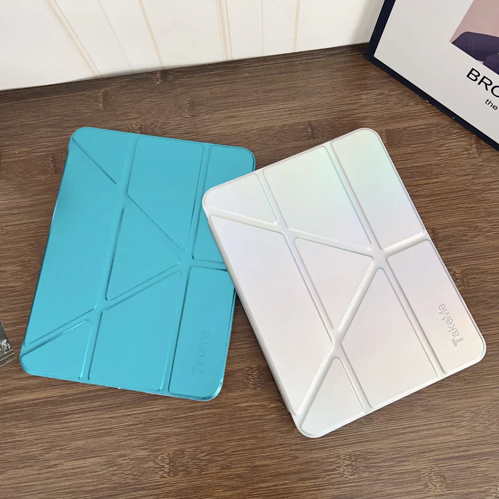 Tablet Case for iPad Air4 2020 Shockproof Protective Y-Fold Back Cover for iPad Pro 11 2021/2022 Model