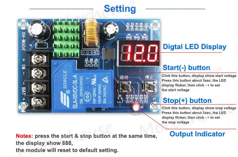 30A 6V-60V 12V 24V Battery Automatic Charging Controller Module Switch Lead Acid Lithium Ion LiFePo4 Protection Charger Board