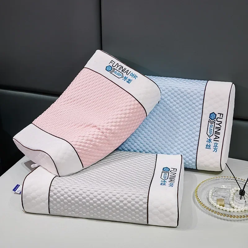 New Pattern Natural Latex Pillow Bedding Sleeping Health Care Orthopedic Pillow Massage Cervical Vertebrae Pillows