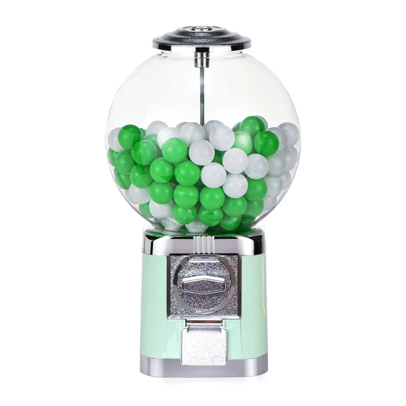 Mini Desktop 32mm Gashapon Capsule Vending Machine, Coin Operated Candy Prize Dispenser with 100 Capsules