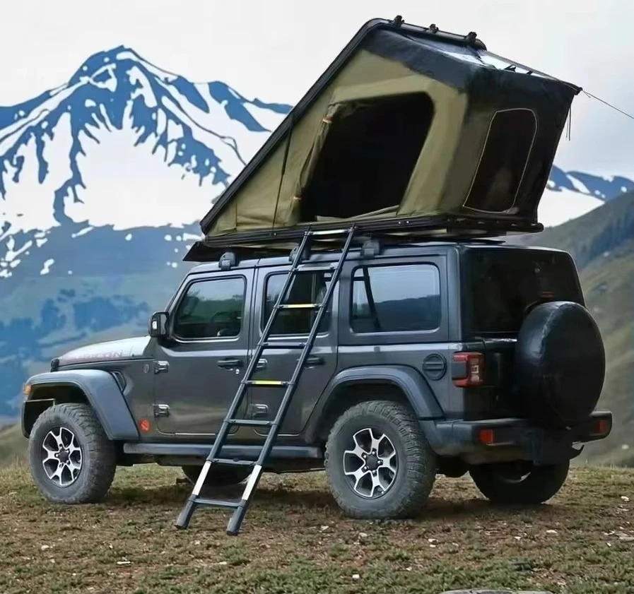 

High Quality Double Layer Four-Season 2-Person SUV Truck Rooftop Tent ABS Shell Aluminum Pole Straight Bracing Waterproof