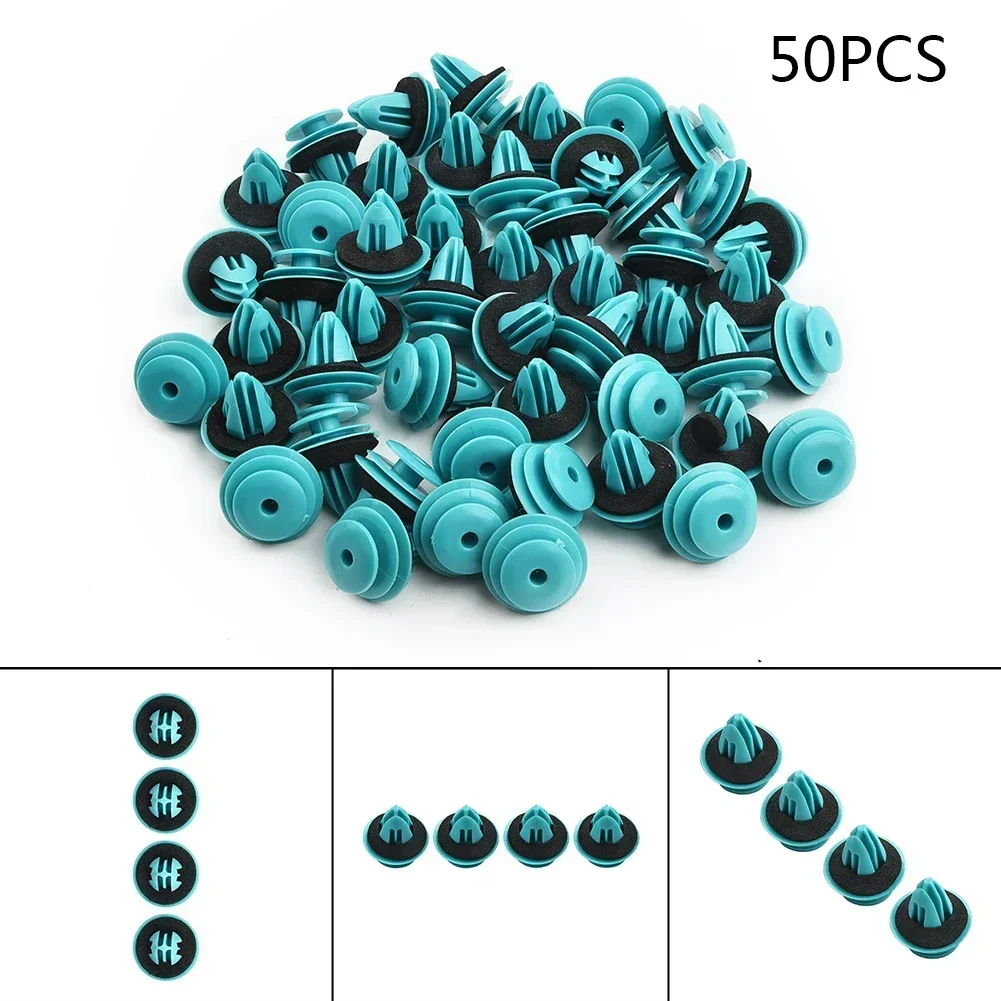 

50pcs Car Rivet Clips Bumper Fastener Door Panel Car Moulding Clips With Washers Fits For BMW E53 E60 E61 E39 E46 E52 E63 E90 US