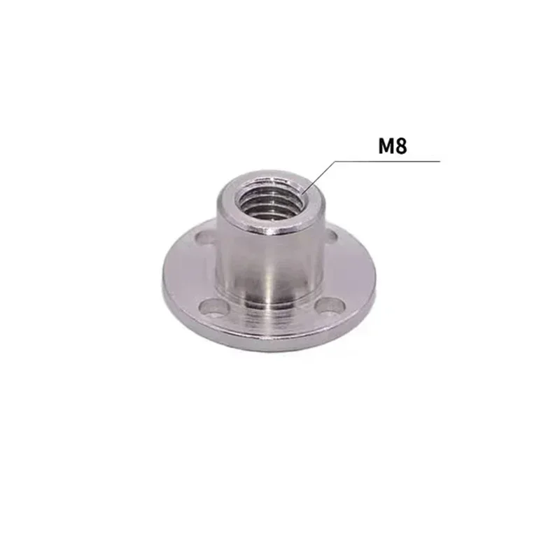 1PC Flange Coupling Nut M3 M4 M5 M6 M8 inner diameter 3mm 4mm 5mm 6mm 8mm Suitable for Motor Thread Shaft General Accessories