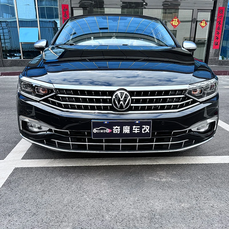 For VW passat B8.5 Lower Grille Chrome 2019 2020 2021 2022 2023 Passat B8 Front Bumper Grille  Decorative Strip Chromium Styling