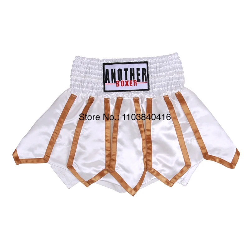 High Quality Muay Thai Shorts Lotus Ribbons Short Kickboxing Kids Adults Martial Arts Fight Clothing Men's Women's Boxing Shorts