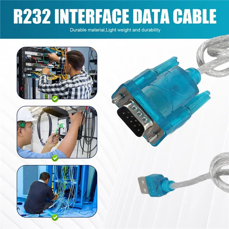 A08E-DB9 Computer Data Cable DB9 9 Pin VGA Female Cable USB To R232 Interface Data Cable