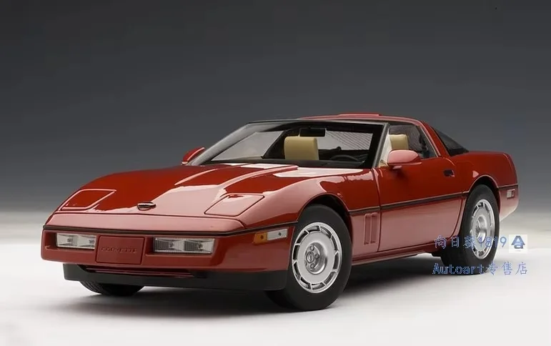 Autoart Car Model 1/18 Corvette C4 1986 Car Model Customized Alloy
