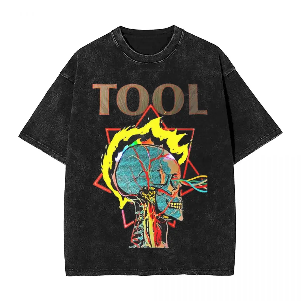 Tool Band Album T Shirts Hip Hop Washed 100% Cotton Oversize T-Shirts Fashion for Men Women Tops Graphic Printed Tops Tees