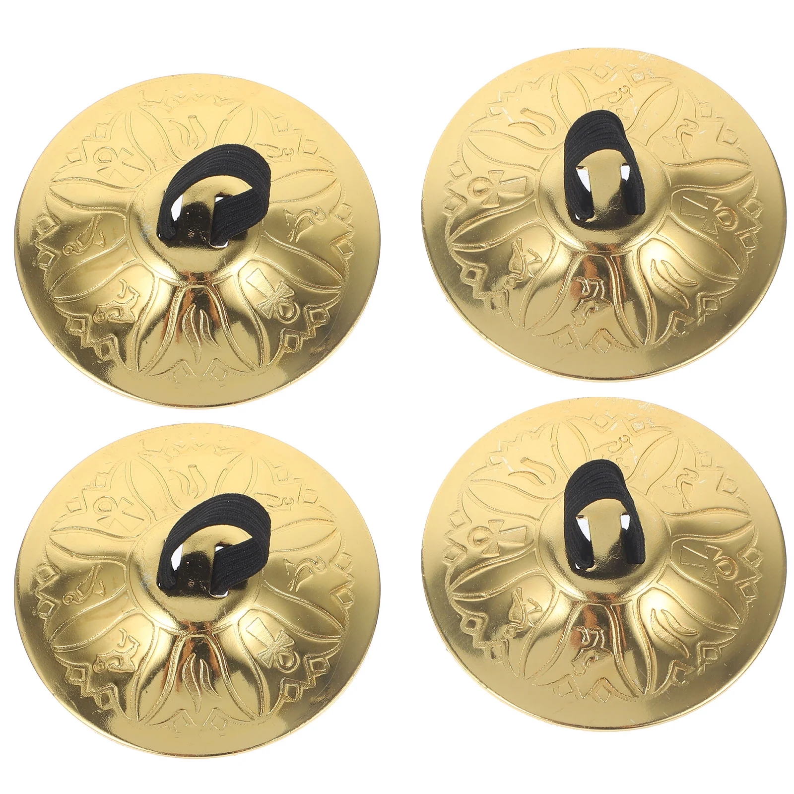 

2 Pairs Belly Dancing Finger Cymbal Cymbals for Kids Small Copper Instruments Props Musical Dance Child Dancer Ball Party