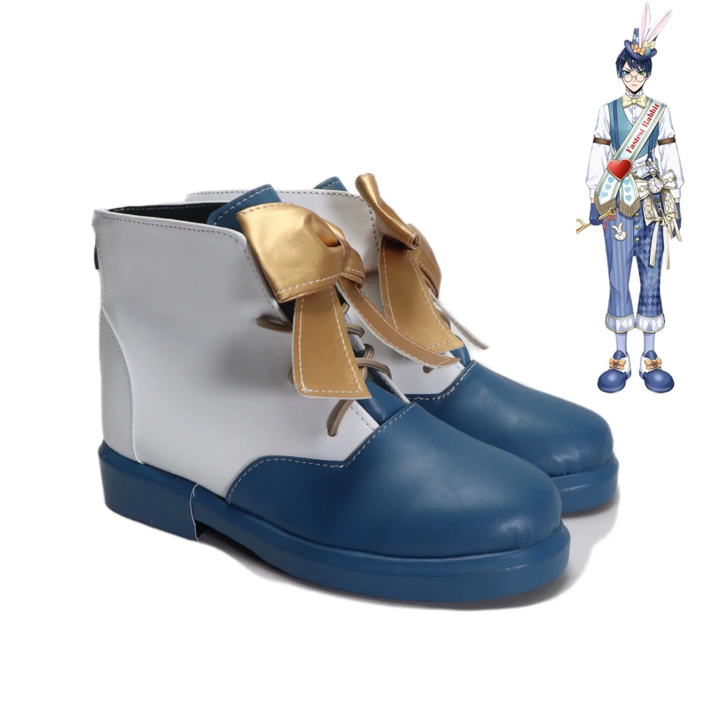 

Game Twisted Wonderland Deuce Spade Cosplay Shoes PU Leather Shoes Halloween Carnival Boots Cosplay Props Custom Made