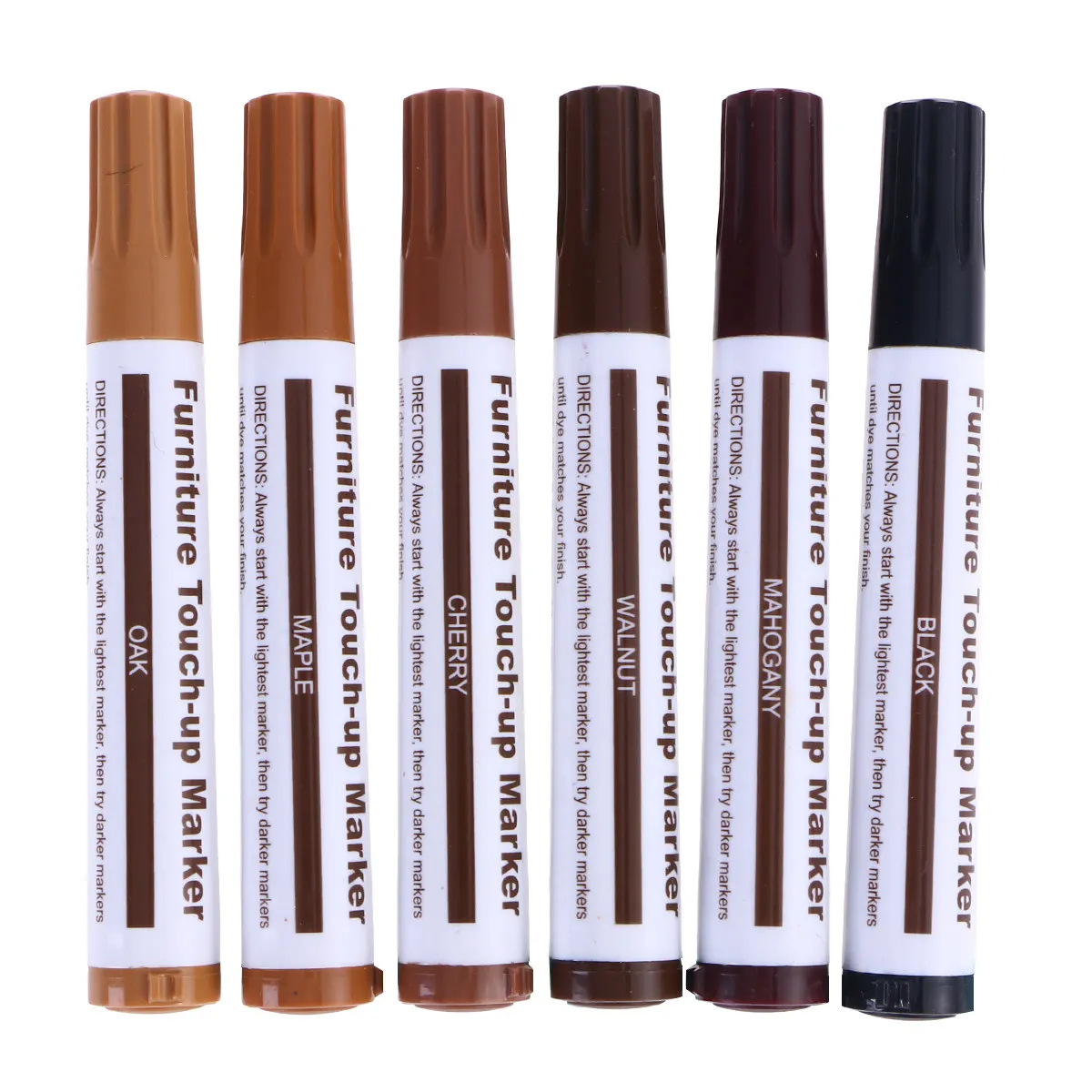 Furniture Scratch Repair Pen Kit 12 Colors for Tables Chairs Cabinets Quick Dry Non Fading Wood Touch Up