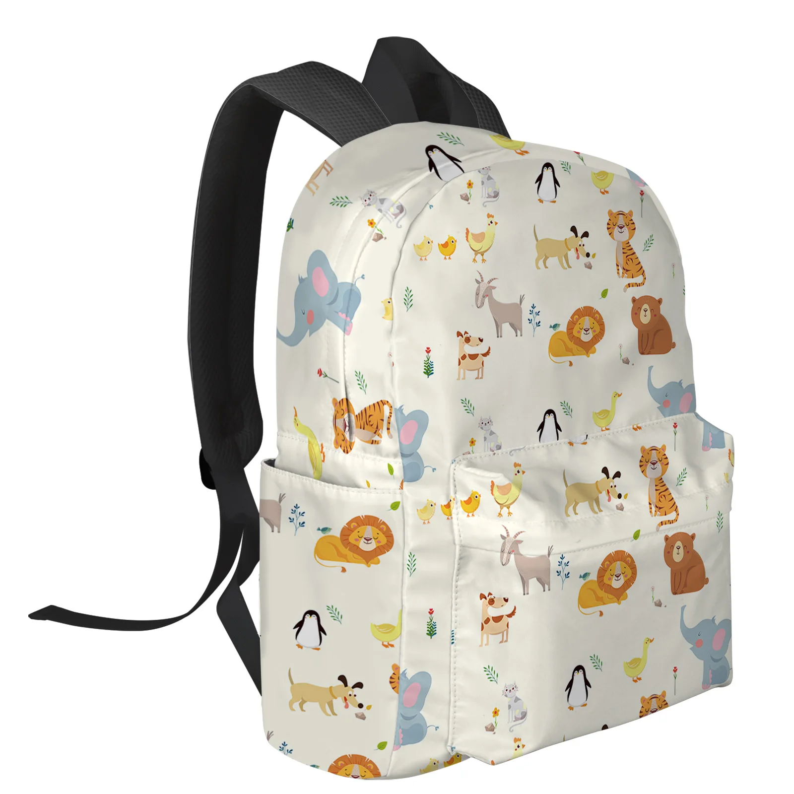 Animal Tiger Lion Elephant Penguin Backpacks Teenagers Student School Bags Laptop Backpack Men Women Female Travel Mochila