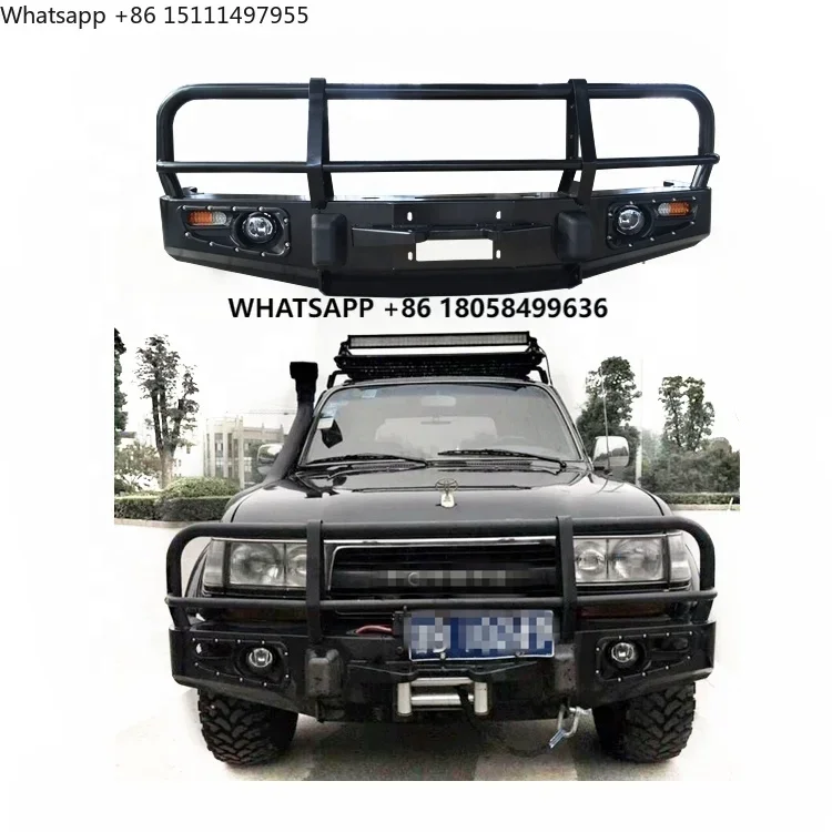 Heavy Duty Winch Front Bumper for Land Cruiser 80 Series 1992 1997
