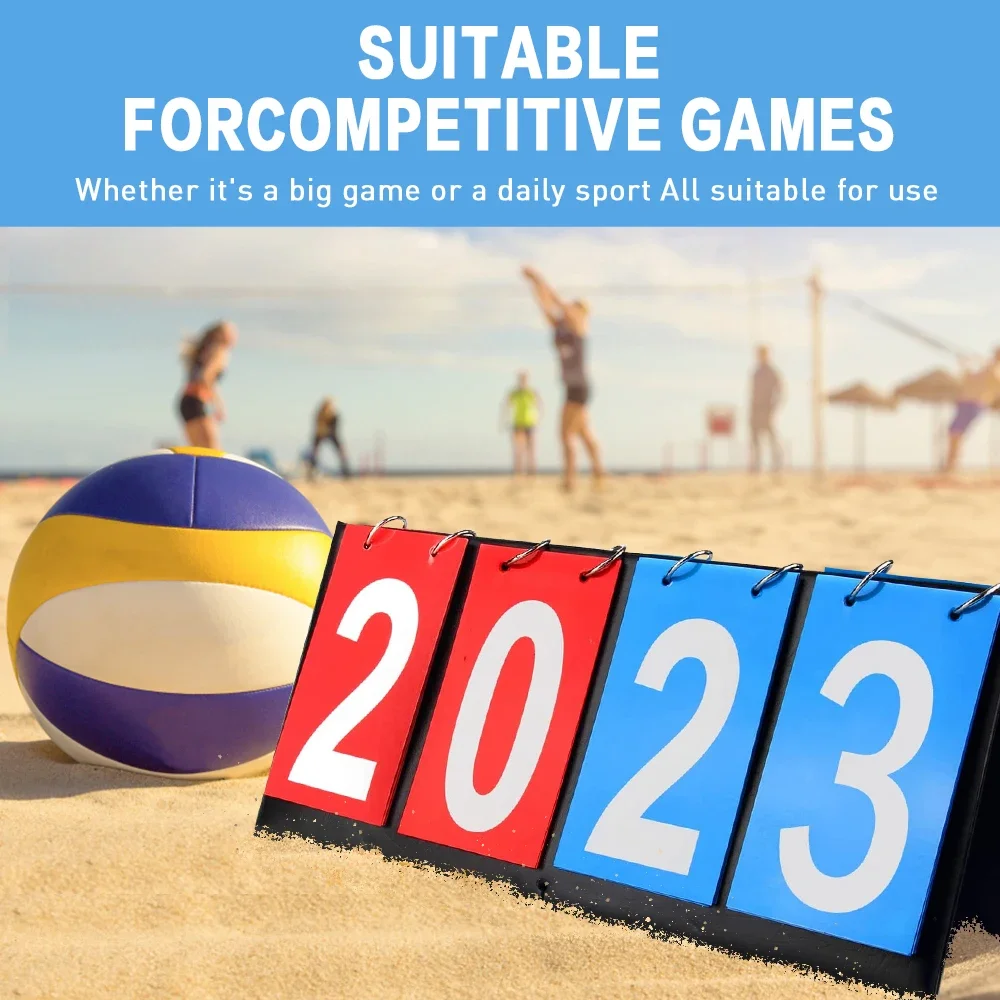 Scoreboard Flipper -2 Digit Manual Score Keeper for Tabletop Sports: Basketball, Baseball, Volleyball,soccer or outdoor activity