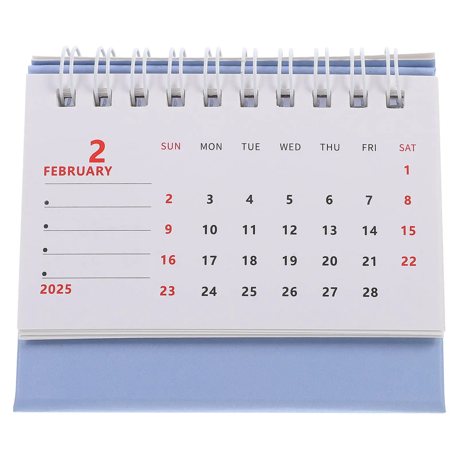 

Mini Desk Calendar Foldable Base Cartoon Style Desktop Standing Calendar Daily Monthly Planner Office Household Home Supply 2025
