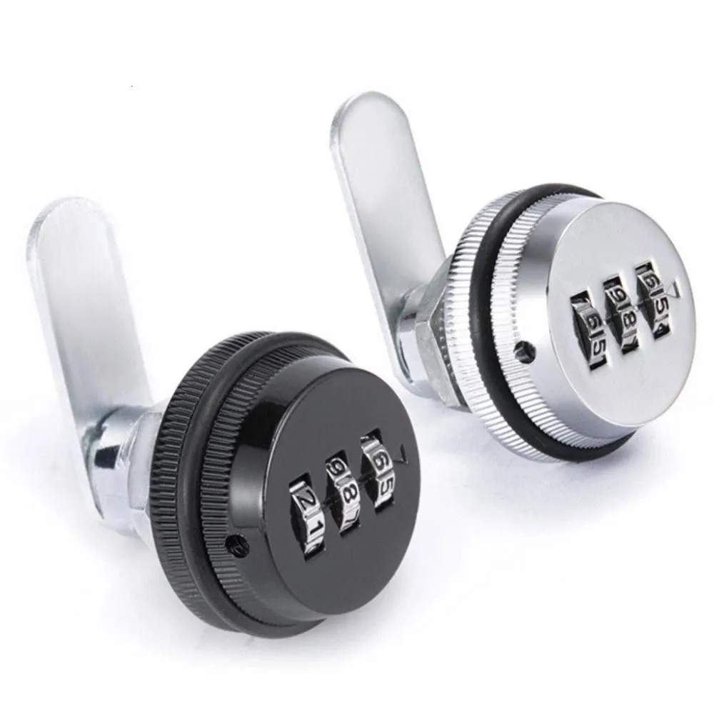 Zinc Alloy Cabinet Lock 3-Digit Password Rotary Tongue Lock File Drawer Locks Cylinder Coded Multicolor Password Coded Lock