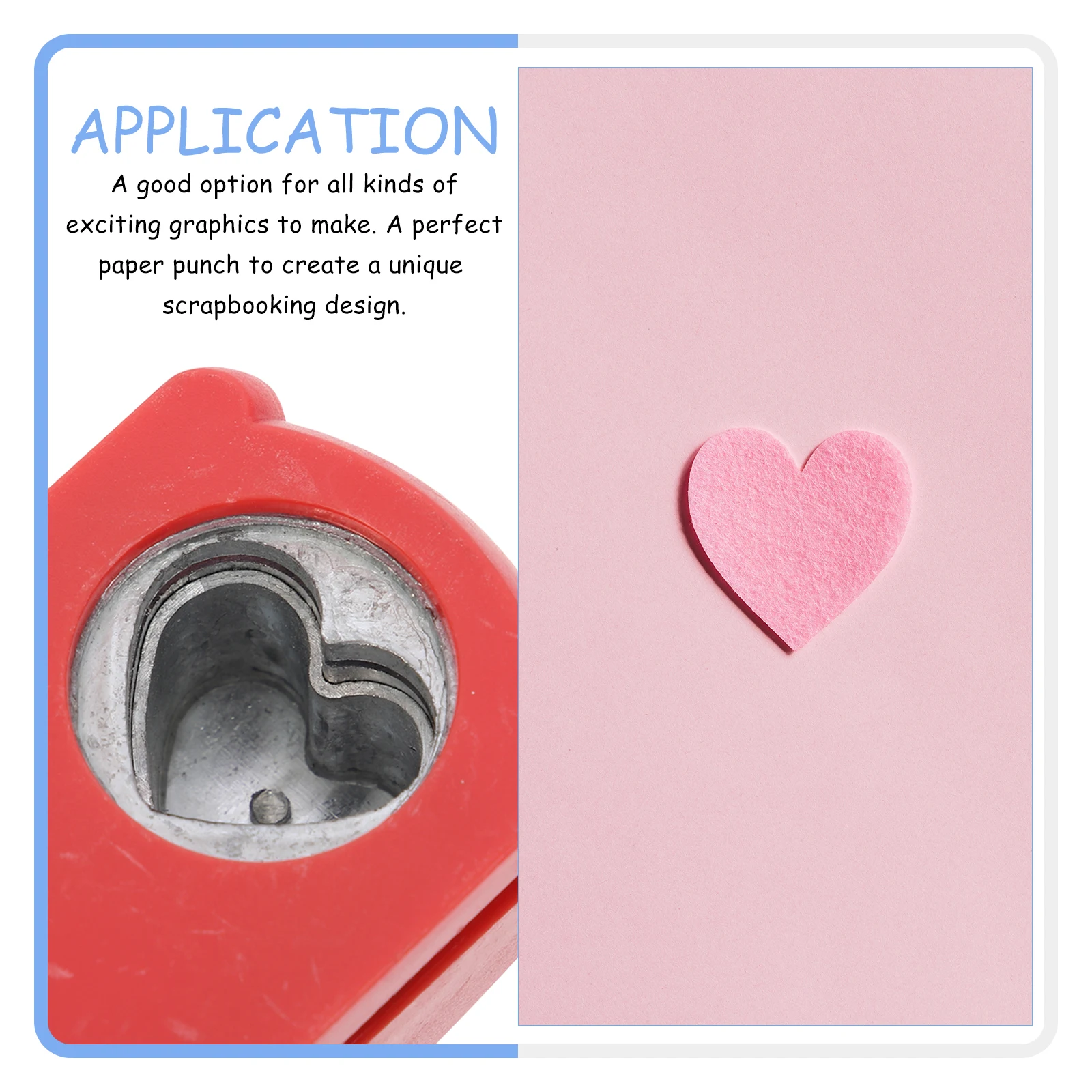 

Embossing Device Plastic Machine 1 Hole Punch for Kids DIY Craft Paper Punch Lightweight Portable Scrapbook Tool