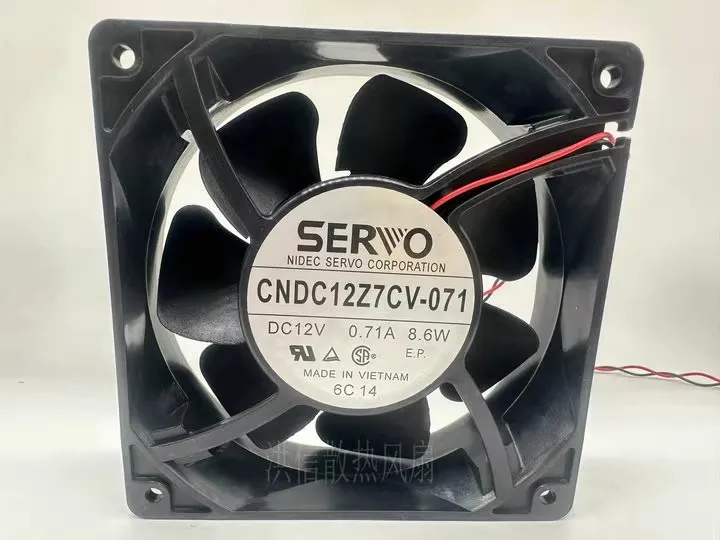 free-shipping-original-12038-cndc12z7cv-071-12v-071a-12cm-double-ball-bearing-chassis-fan