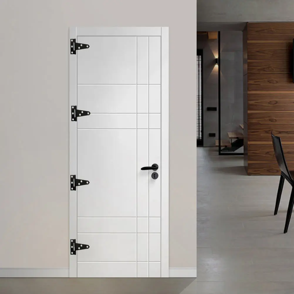 

6Pcs T-Shaped Iron Door Hinges Galvanized Heavy Duty Flexible Silent for Gate Furniture Use T-Shaped Hinges Gate Hinge